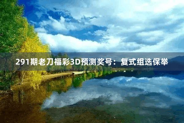 291期老刀福彩3D预测奖号：复式组选保举